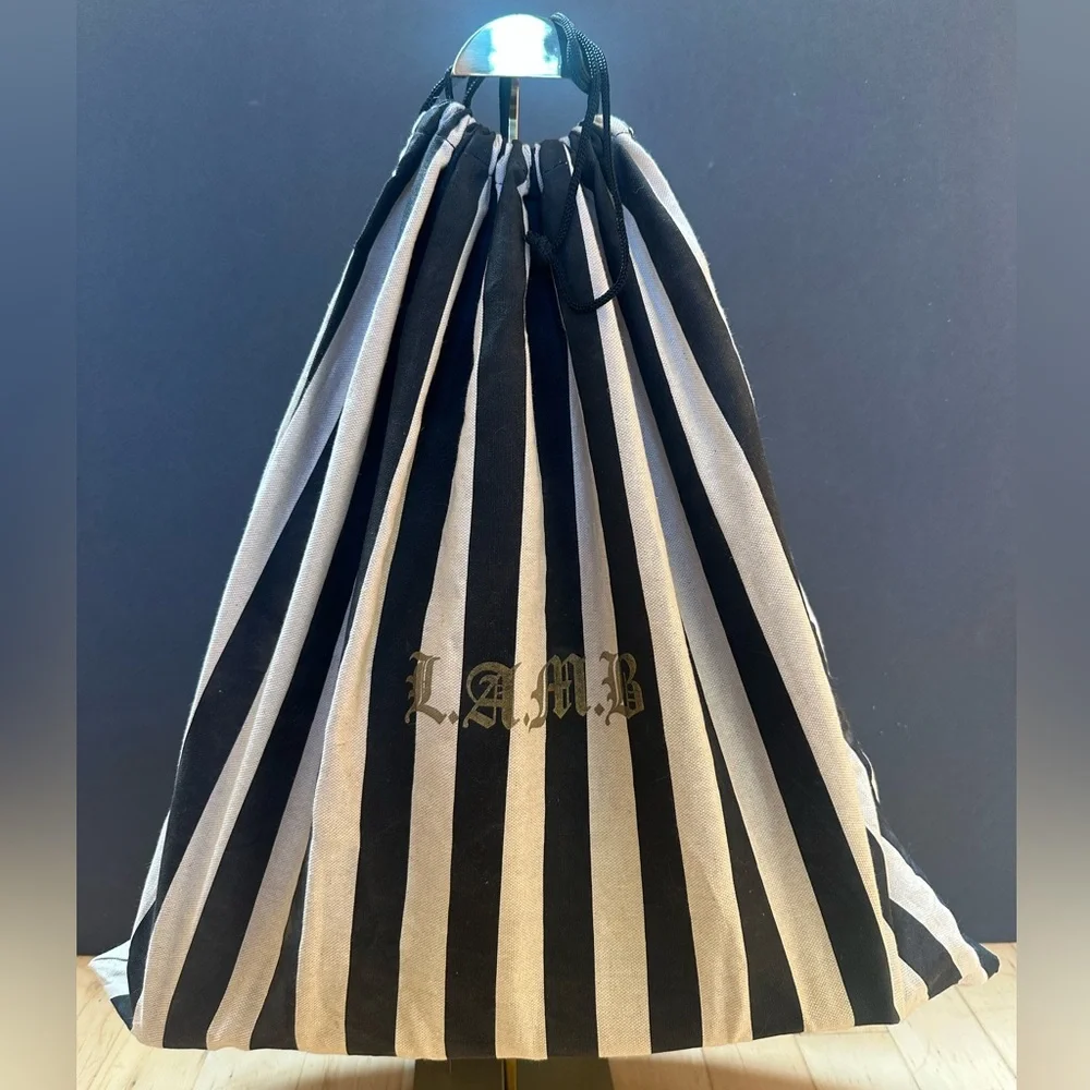Rare L.A.M.B. By Gwen Stefani "Stencil" Graphic Tote + Stripped Cloth Bag - Picture 2 of 12